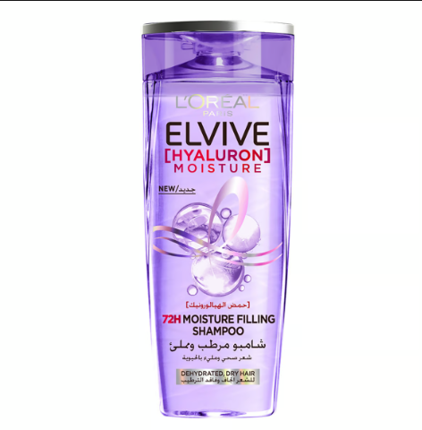 L'Oreal Elvive 72H Moisture Filling Shampoo with Hyaluronic Acid for Dehydrated & Dry Hair 200ml