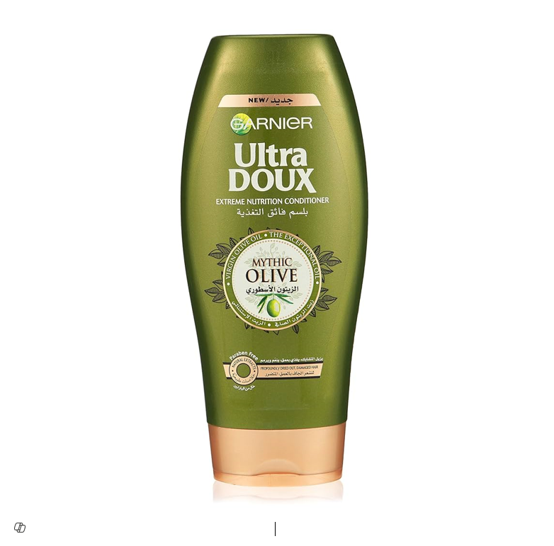 Garnier Ultra Doux Extreme Nutrition Conditioner with Mythic Olive Oil for Dry & Damaged Hair - parabens free 400ml