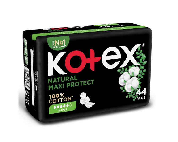 KOTEX MAXI COTTON MAXI SUPER 44PADS