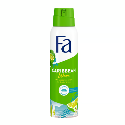 FA Caribbean Wave Deodorant Lemon 150ml 