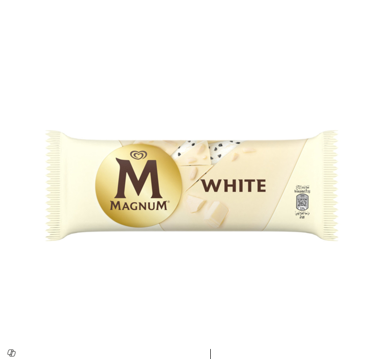 Magnum White Ice Cream Stick, 100ml