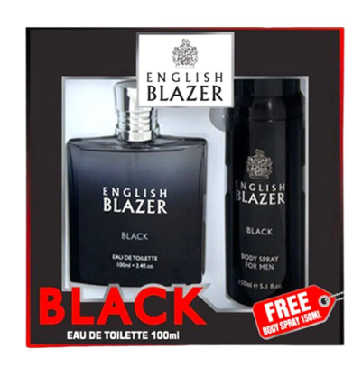 English Blazer Black with Body Spray 150ml