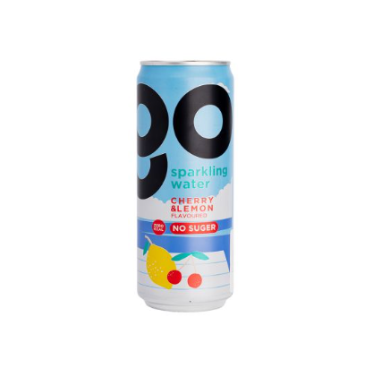 GO Sparkling Water Cherry & Lemon No Sugar 330ml
