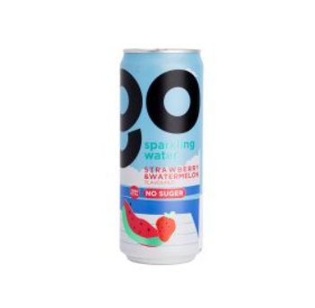 GO Sparkling Water Strawberry & Watermelon No Sugar 330ml