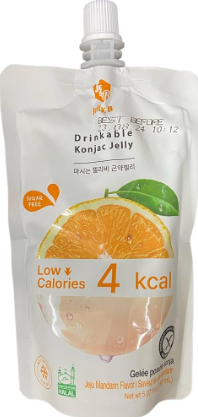 Drinkable Konjac Jelly 4 Kcal Orange Pouch 150ml