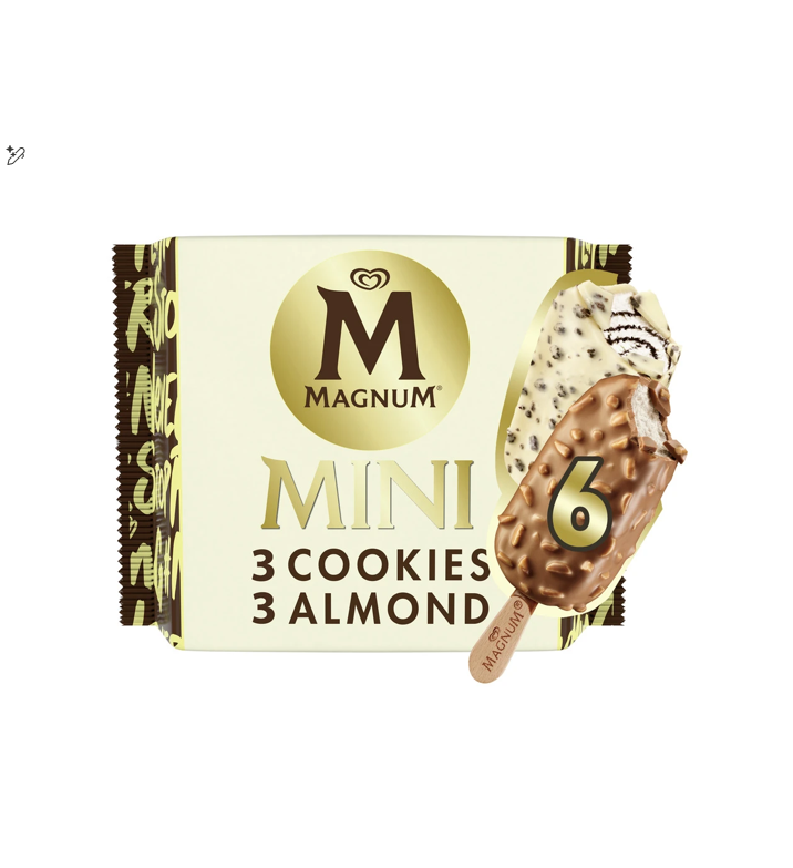 MAGNUM MINI COOKIES & ALMOND 345ml SPECIAL OFFER