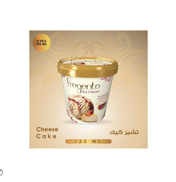 FREGENTO STRAWBERRY CHEESECAKE ICE CREAM CUP 
