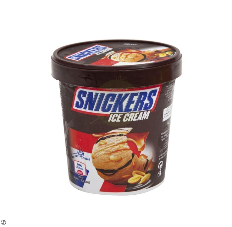 SNICKERS ICE CREAM TUBE 450ml