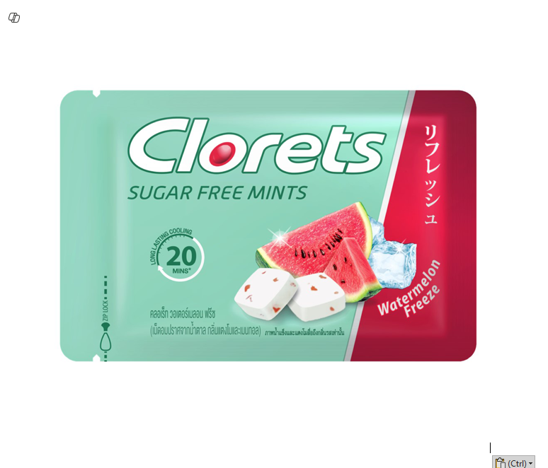 CLORETS SUGAR FREE MINTS WATERMELON FREEZE