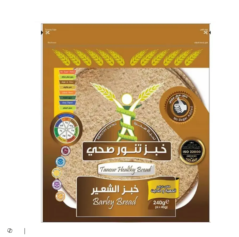 TANOUR HEALTHY BARLEY BREAD 240GM