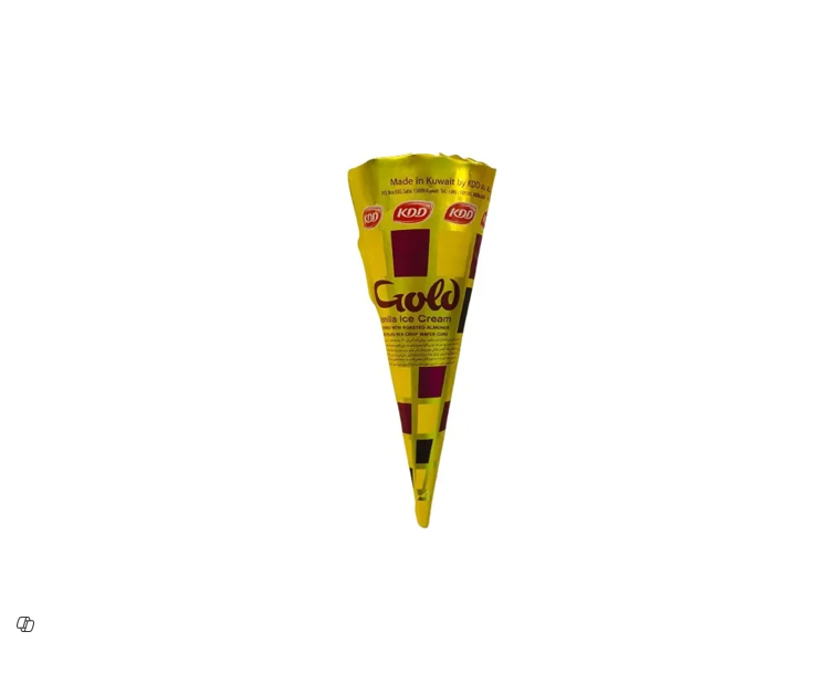 KDD GOLD VANILLA ICE CREAM CONE