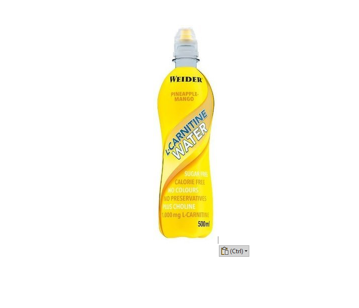 weider pineapple mango l-carnitine water