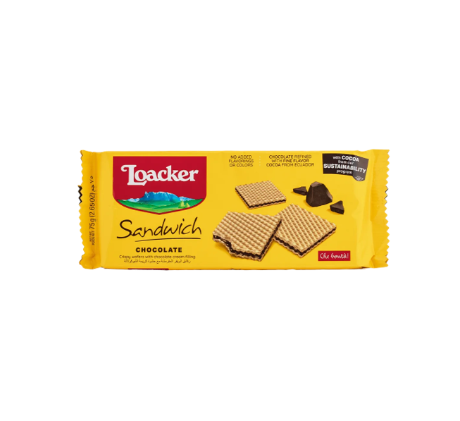 LOACKER SANDWICH CHOCOLATE 25g