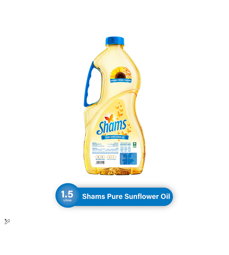 Shams Sunflower Oil 1.5lt
