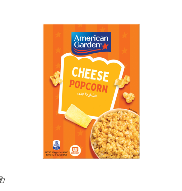 AMERICAN GARDEN CHEESE MICROWAVABLE POPCORN