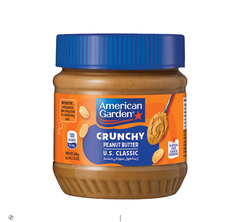 AMERICAN GARDEN CRUNCHY PEANUT BUTTER