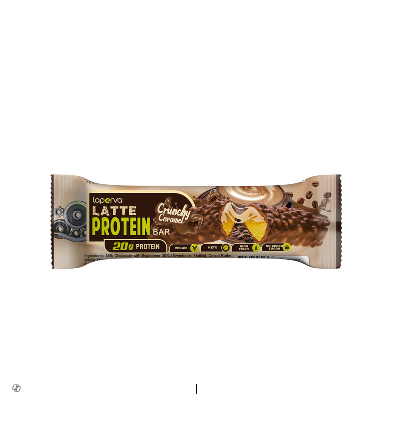 LAPERVA LATE PROTEIN BAR CRUNCHY CARAMEL