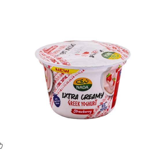 nada greek yoghurt creamy strawberry 160gm