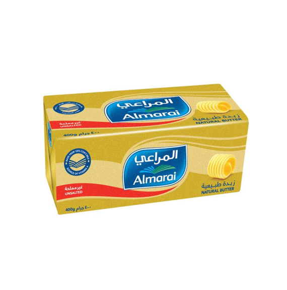ALMARAI NATURAL BUTTER UNSALTED 400GM