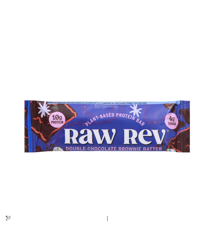 raw rev double chocolate brownie batter