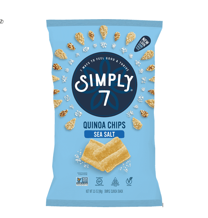 SIMPLY 7 CHIPS QUINOA SEA SALT 130GM