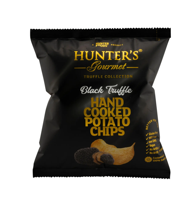 HUNTER'S GOURMET BLACK TRUFFLE HAND COOKED POTATO CHIPS