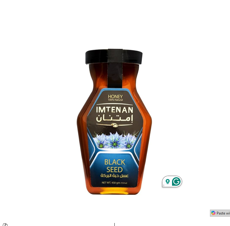 Imtenan Black Seed Honey Hexagonal 450g