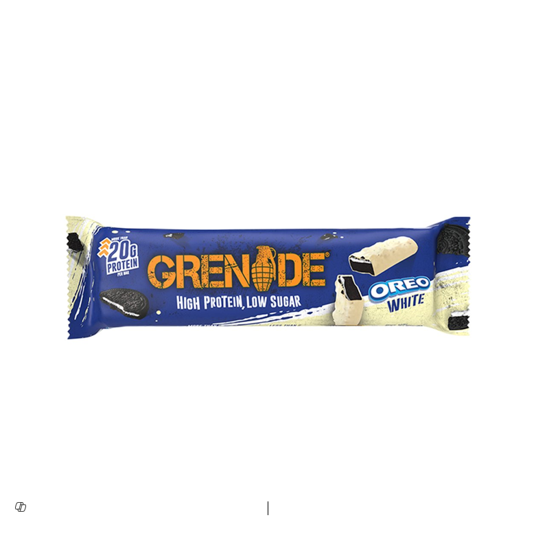 GRENADE PROTEIN BARS OREO WHITE 60GM