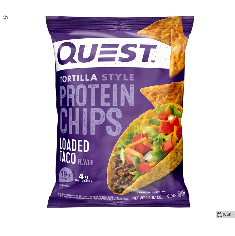 quest protein chips loaded taco 32g