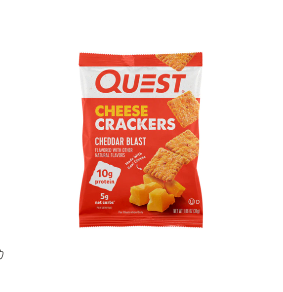 quest cheese crackers 30g 