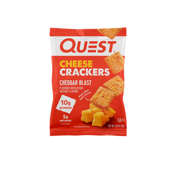 quest cheese crackers 30g