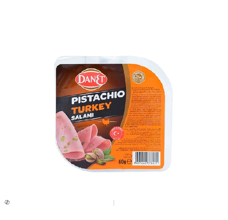 Danet Pistachio Turkey Salami  60GM