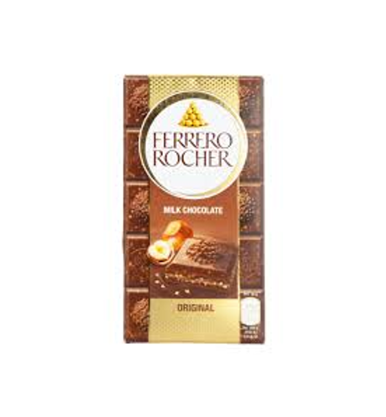 FERRERO ROCHER ORIGINAL MILK CHOCOLATE 90GM