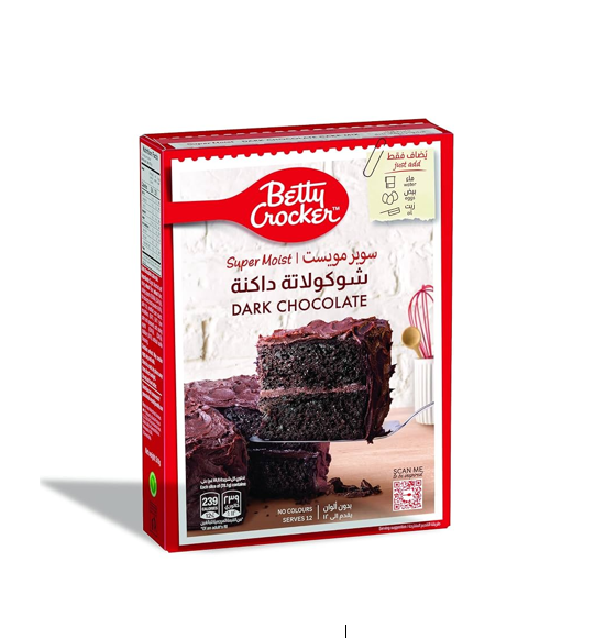 Betty Crocker Super Moist Dark Chocolate Cake Mix (serve up to 12 people) 500GM