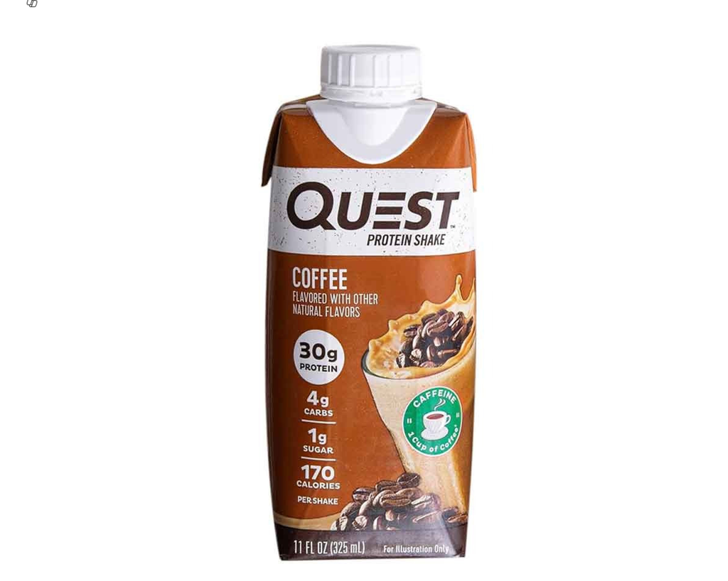 quest protein shake coffee 325ml
