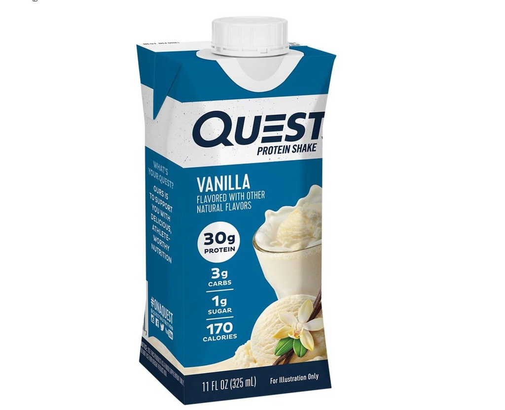 quest protein shake vanilla 325ml
