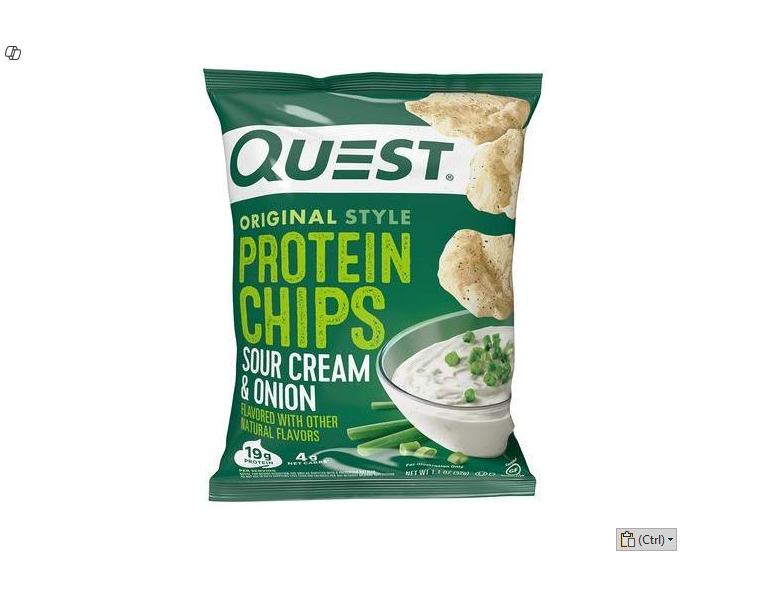 QUEST PROTEIN CHIPS SOUR CREAM & ONION 32GM 