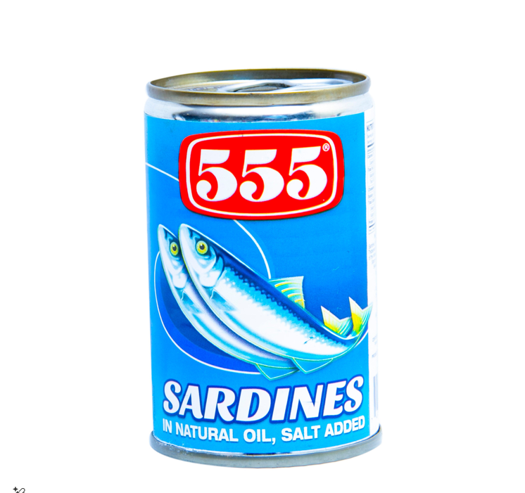 555 Sardines in Natural Oil with Salt 155GM