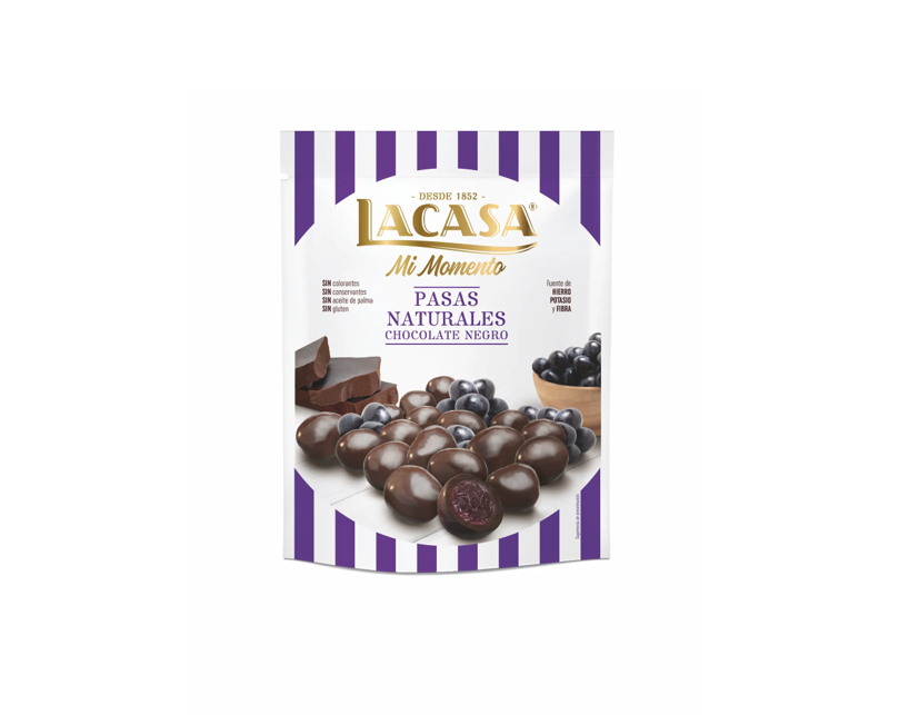 Lacasa Raisins Coated with Dark Chocolate - gluten free 150GM