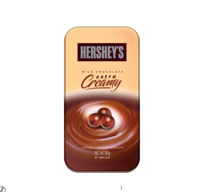 HERSHEYS PEARLS EXTRA CREAMY MILK CHOCOLATE 50GM