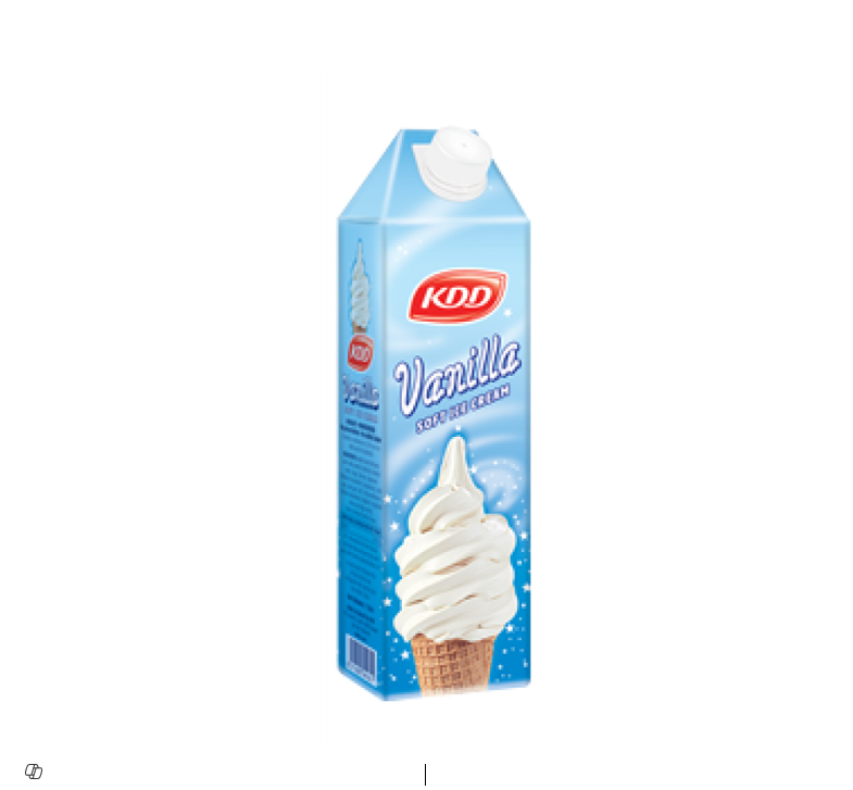 KDD VANILLA SOFT ICE CREAM 1L