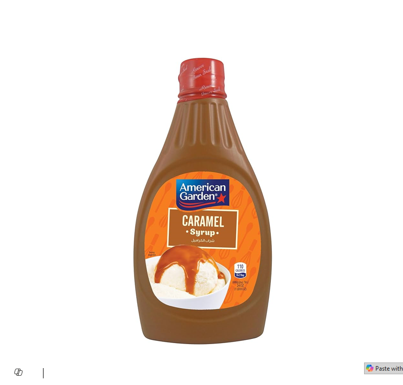 American Garden Original Caramel Syrup - gluten free 680GM