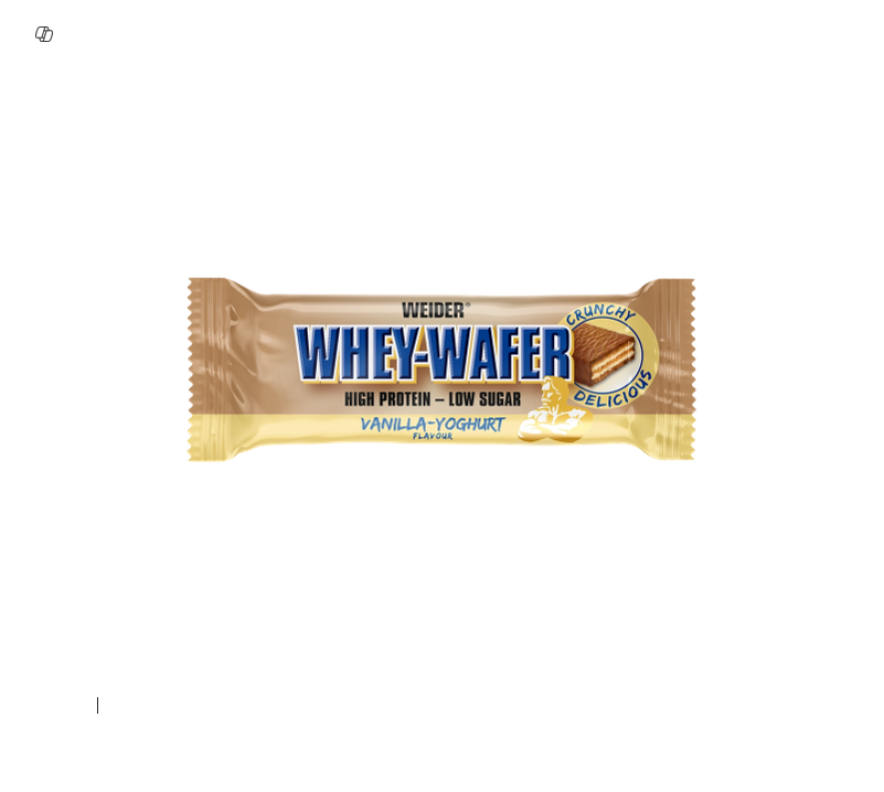 weider whey-wafer vanilla yoghurt  HIGH PROTEIN 35GM