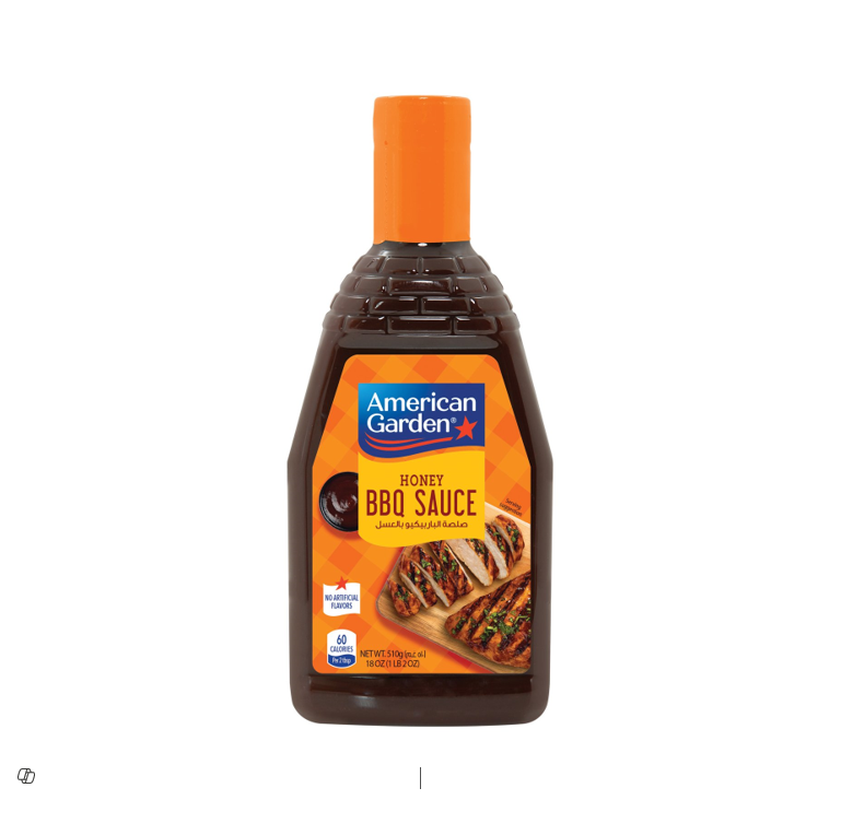 AMERICAN GARDEN HONEY BBQ SAUCE 510GM