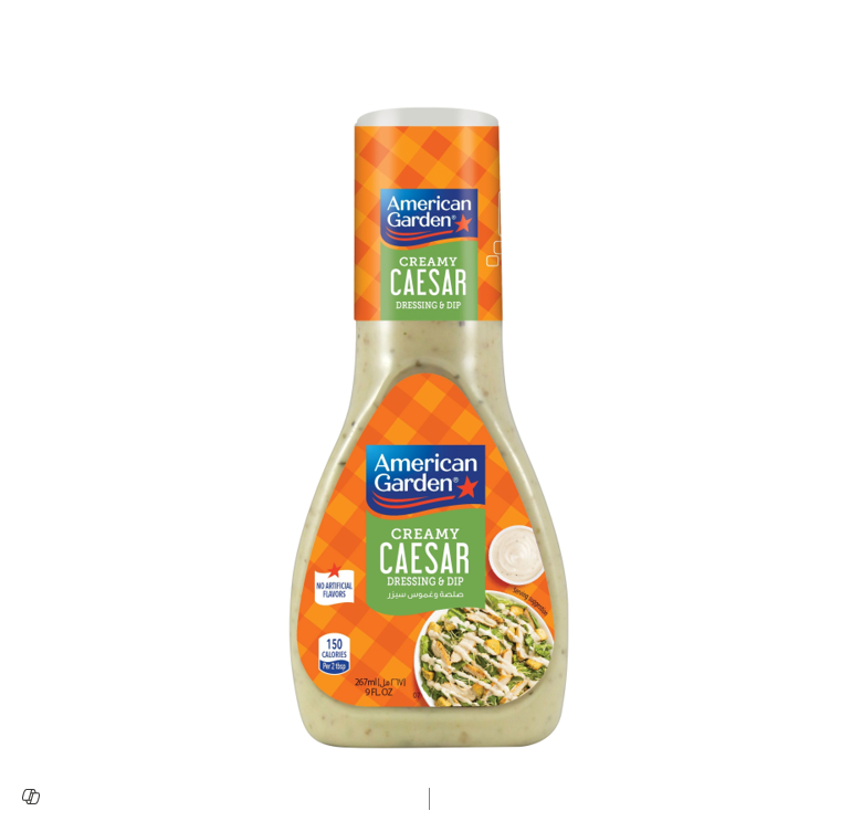 AMERICAN GARDEN CREAMY CAESAR DRESSING & DIP 473ML 