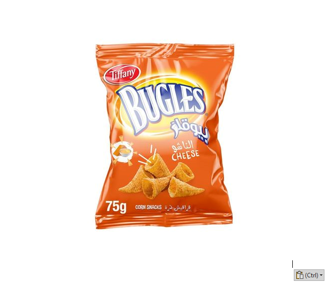 bugles CORN SNACKS cheese chips 75g 
