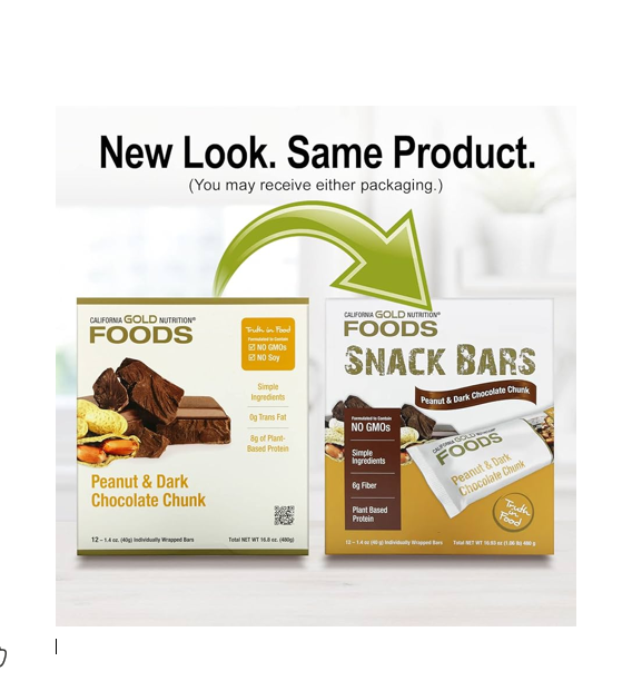 FOODS PEANUT & DARK CHOCOLATE CHUNK 6G FIBER PLANT BASED PROTEIN 40GM