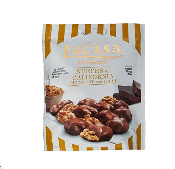 LACASA MILK CHOCOLATE COATED WALNUT 115GM