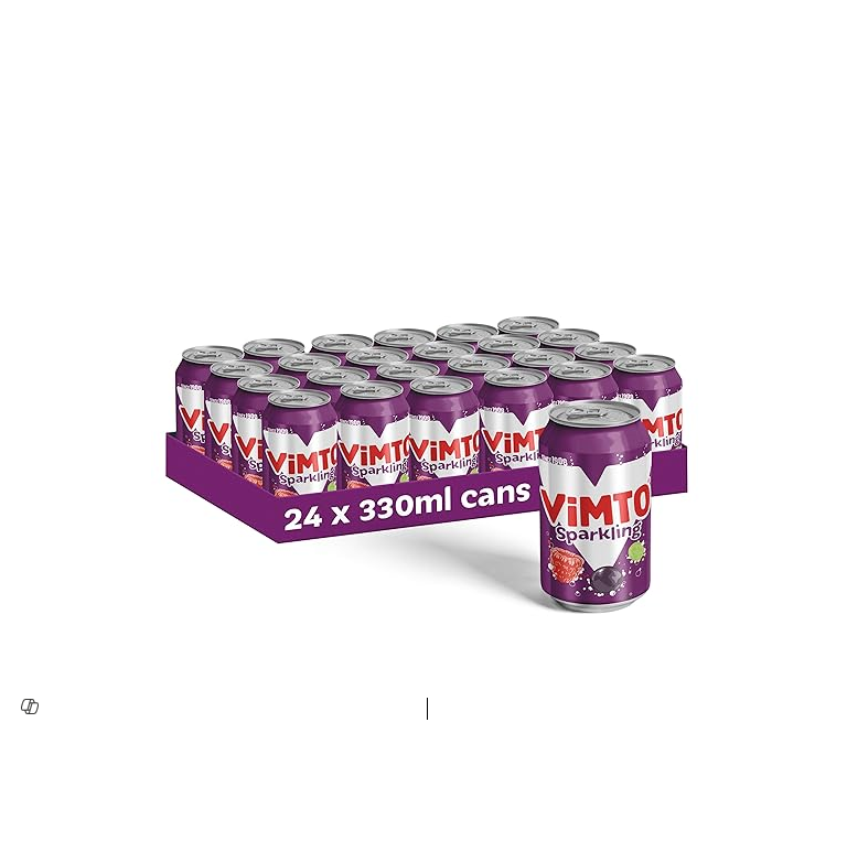 VIMTO SPARKLING FRUIT FLAVOURED DRINK BLUE RASPBERRY 330ML