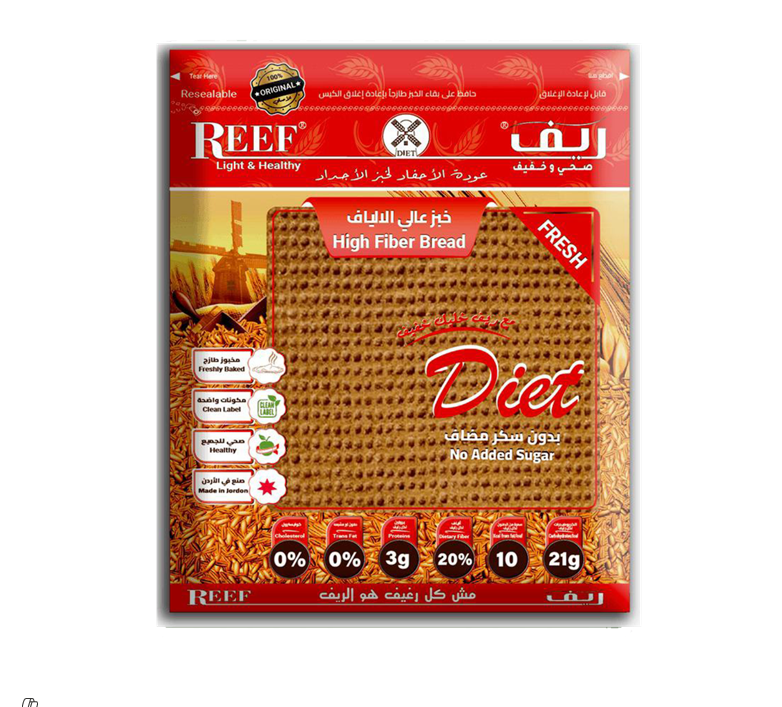 REEF LIGHT&HEALTHY HIGH FIBER BREAD DIET NO ADDED SUGAR